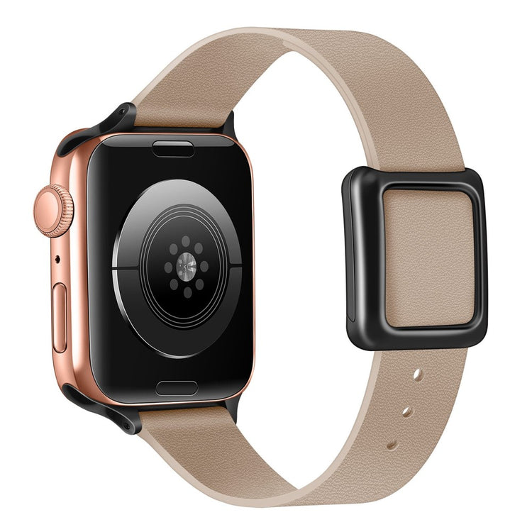 Super godt Universal Apple Ægte læder Rem - Beige#serie_2