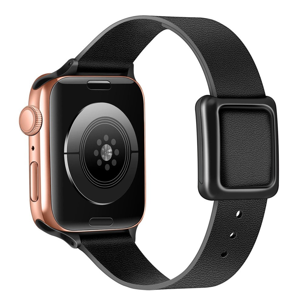 Super godt Universal Apple Ægte læder Rem - Sort#serie_6