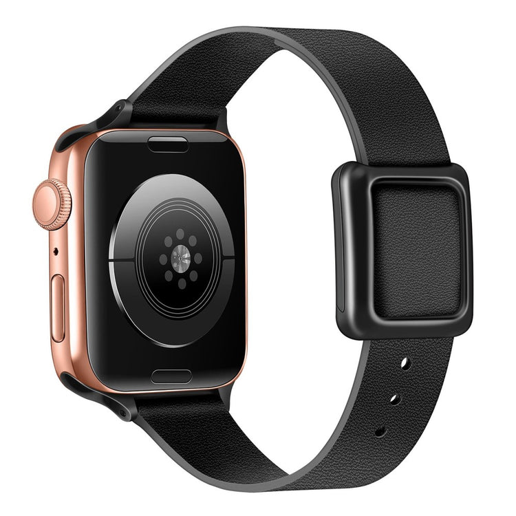 Super godt Universal Apple Ægte læder Rem - Sort#serie_6