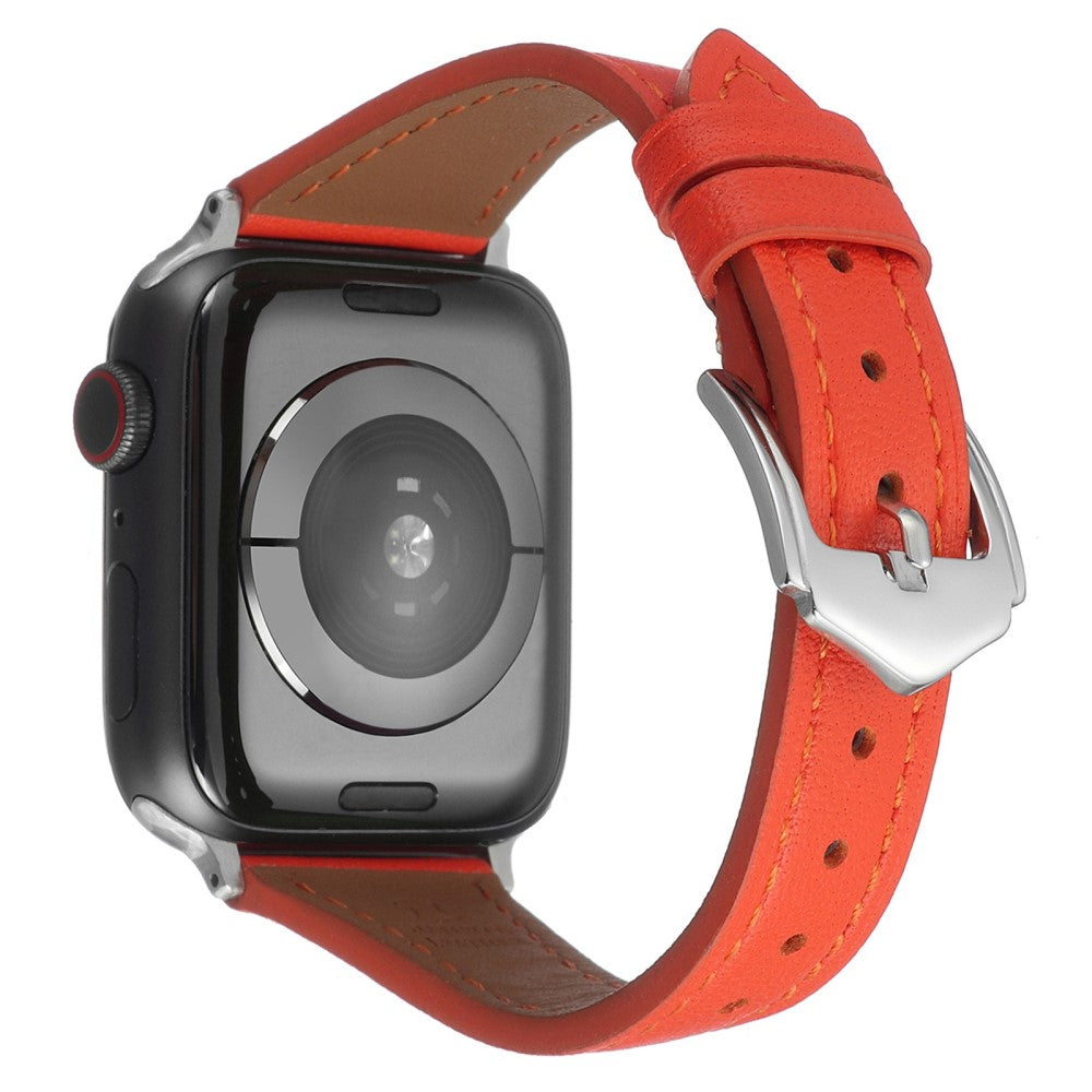 Helt vildt fint Universal Apple Ægte læder Rem - Orange#serie_5