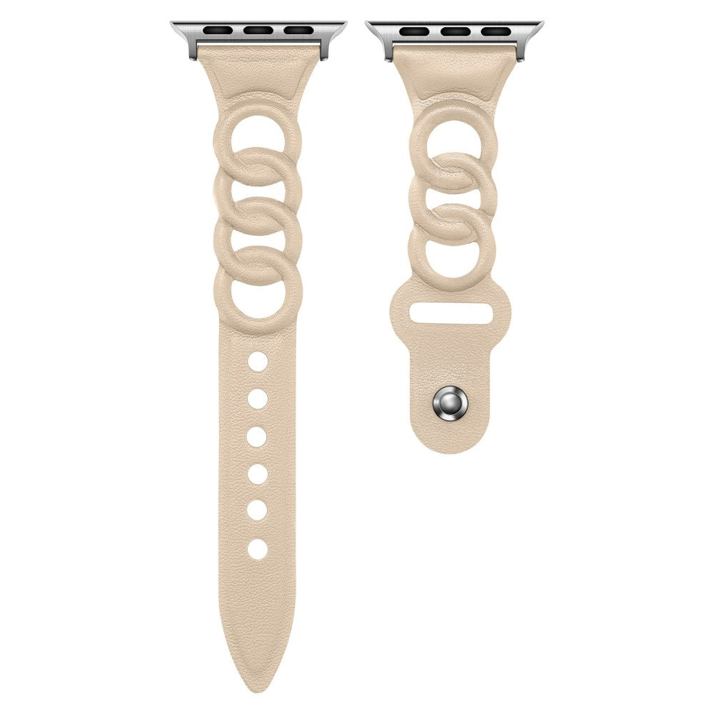 Superflot Universal Apple Ægte læder Rem - Beige#serie_6