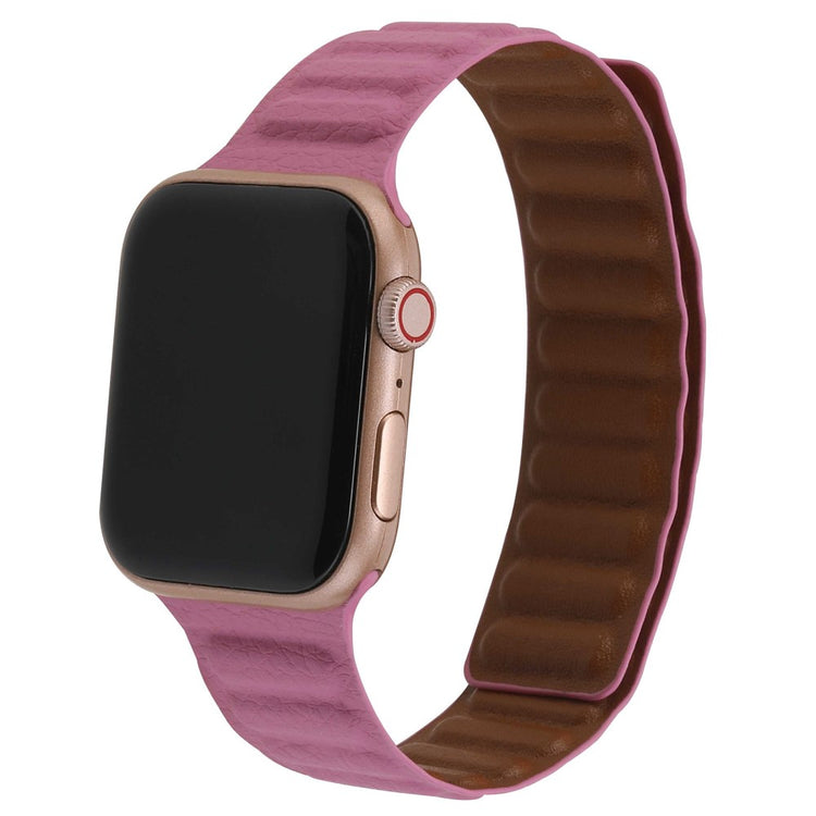 Rigtigt rart Universal Apple Ægte læder Urrem - Pink#serie_10