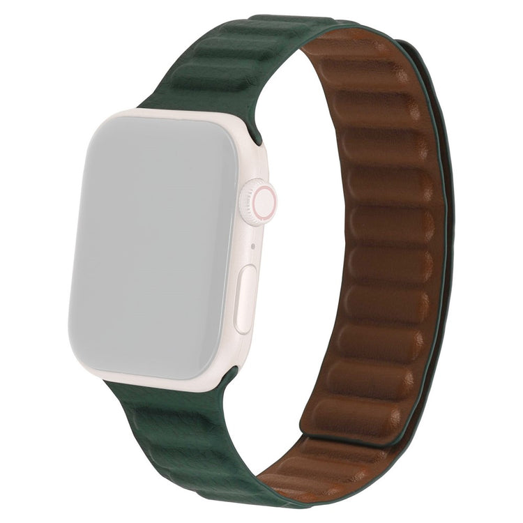 Meget cool Universal Apple Ægte læder Rem - Grøn#serie_11