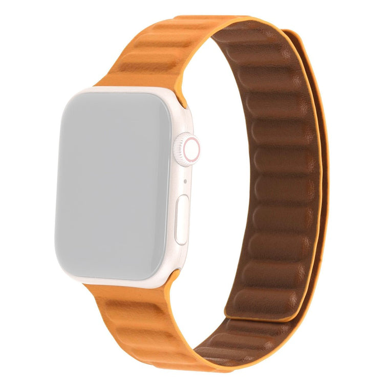 Meget cool Universal Apple Ægte læder Rem - Orange#serie_13