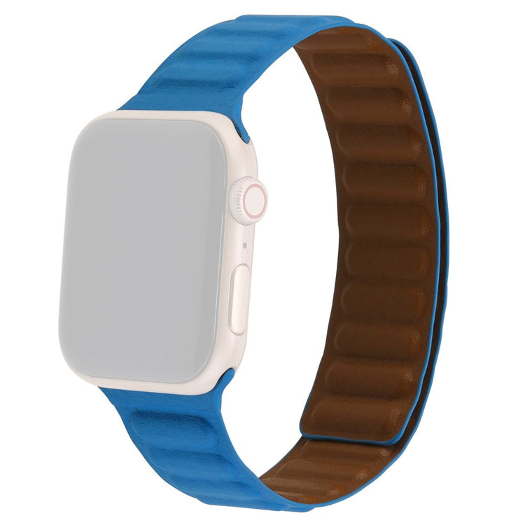 Meget cool Universal Apple Ægte læder Rem - Blå#serie_16