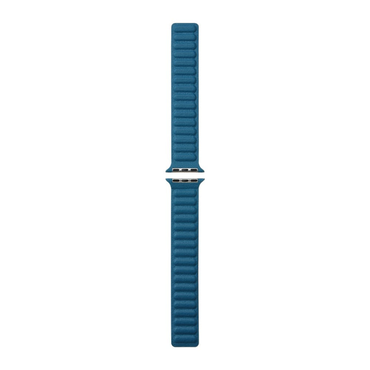Rigtigt rart Universal Apple Ægte læder Urrem - Blå#serie_4