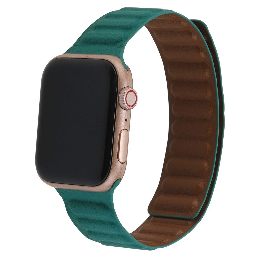 Rigtigt rart Universal Apple Ægte læder Urrem - Grøn#serie_9