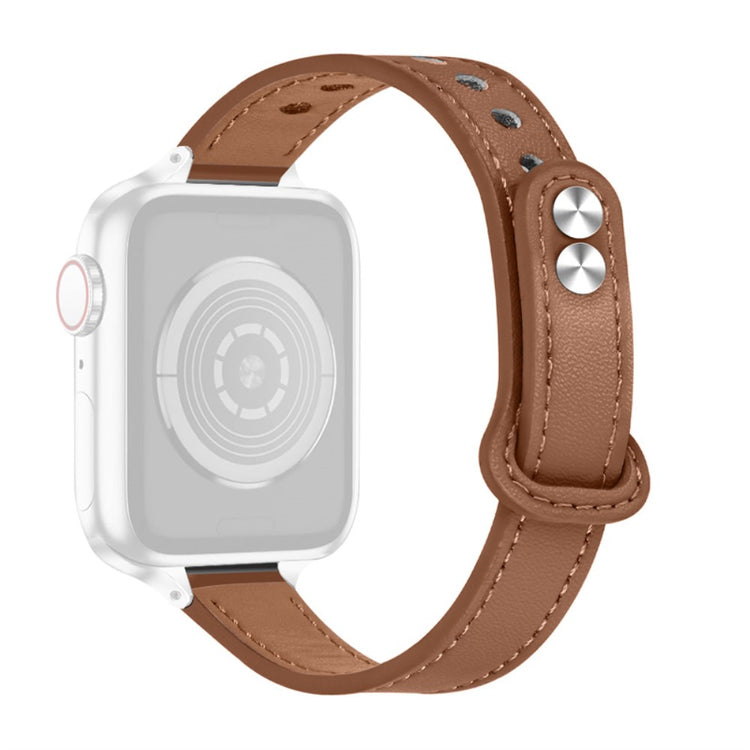 Helt vildt fed Universal Apple Ægte læder Urrem - Brun#serie_11