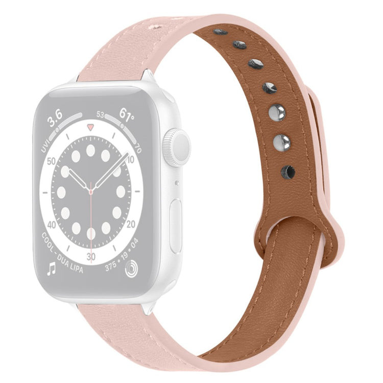 Mega smuk Universal Apple Ægte læder Rem - Pink#serie_4