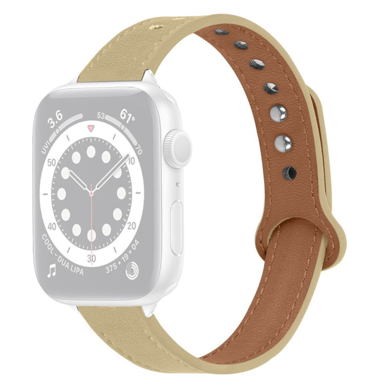 Mega smuk Universal Apple Ægte læder Rem - Beige#serie_5