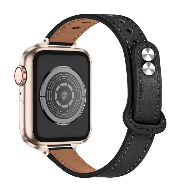 Mega nydelig Universal Apple Ægte læder Rem - Sort#serie_2