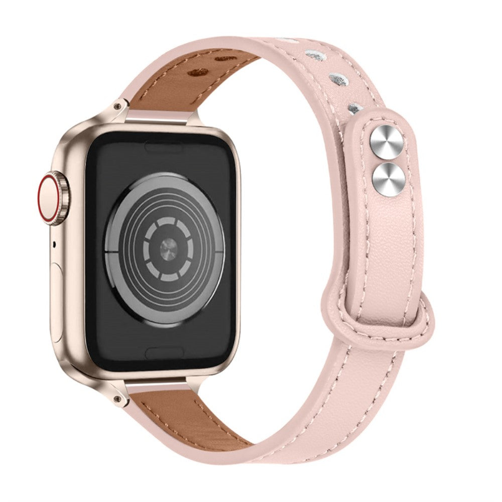 Mega nydelig Universal Apple Ægte læder Rem - Pink#serie_6