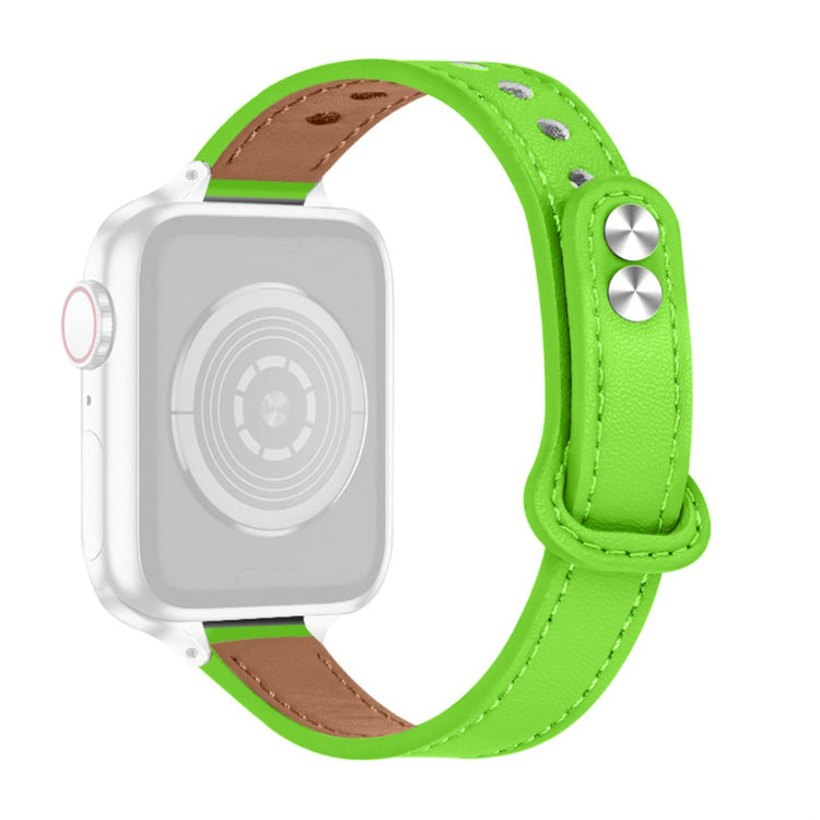 Fint Universal Apple Ægte læder Urrem - Grøn#serie_9