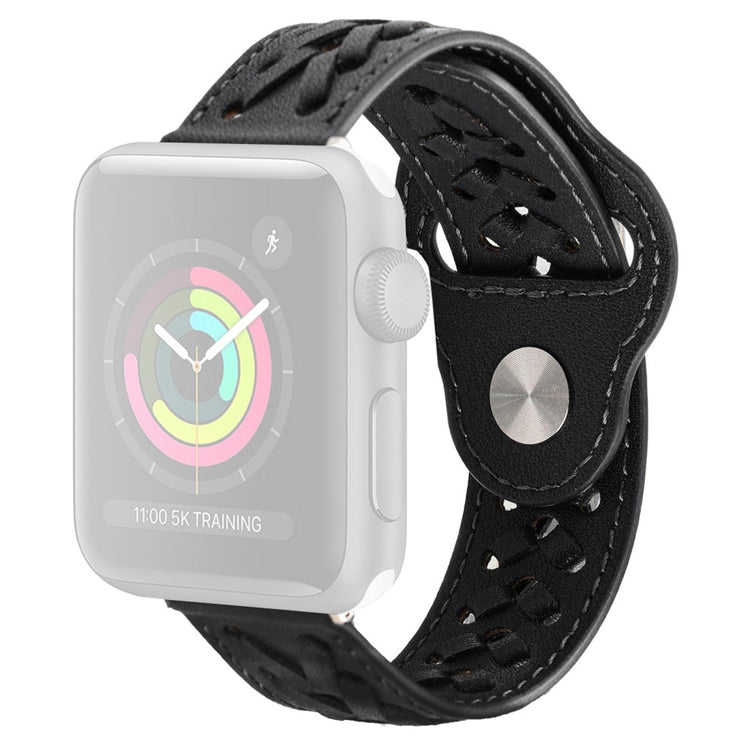 Flot Universal Apple Ægte læder Rem - Sort#serie_2