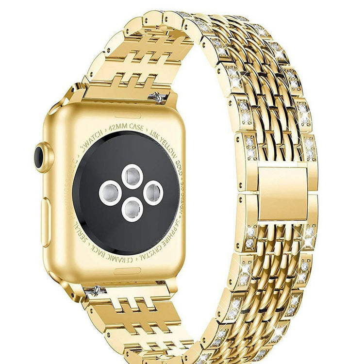 Mega smuk Universal Apple Metal og Rhinsten Rem - Guld#serie_4