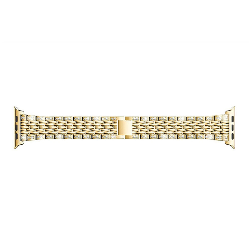 Mega smuk Universal Apple Metal og Rhinsten Rem - Guld#serie_4