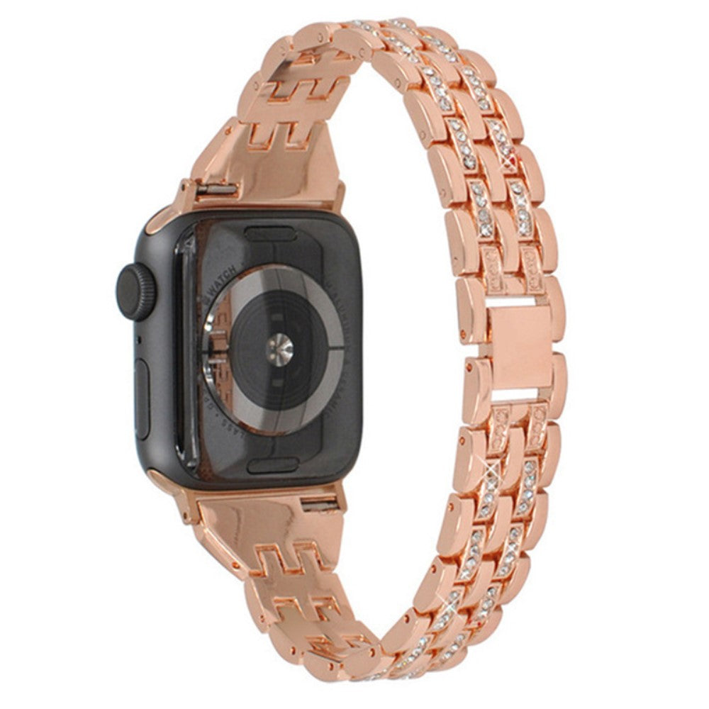 Helt vildt pænt Universal Apple Metal og Rhinsten Rem - Pink#serie_4