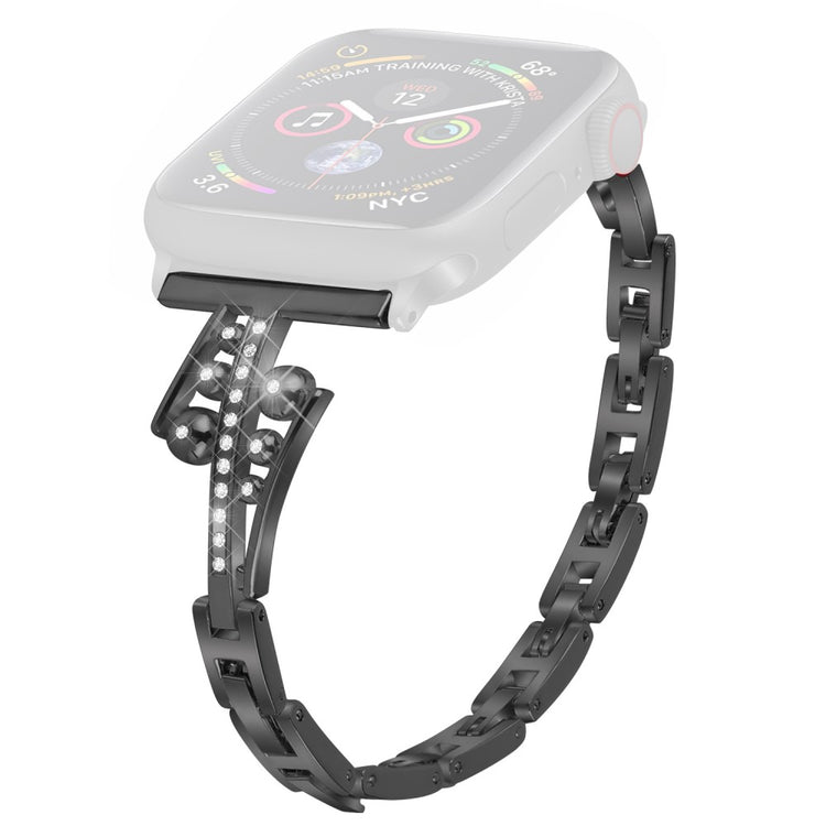 Helt vildt fint Universal Apple Metal og Rhinsten Rem - Sort#serie_1