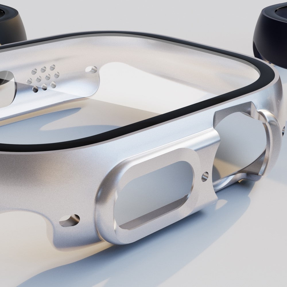 Mega Flot Apple Watch Ultra Cover med Skærmbeskytter i Plastik og Hærdet Glas - Grøn#serie_3