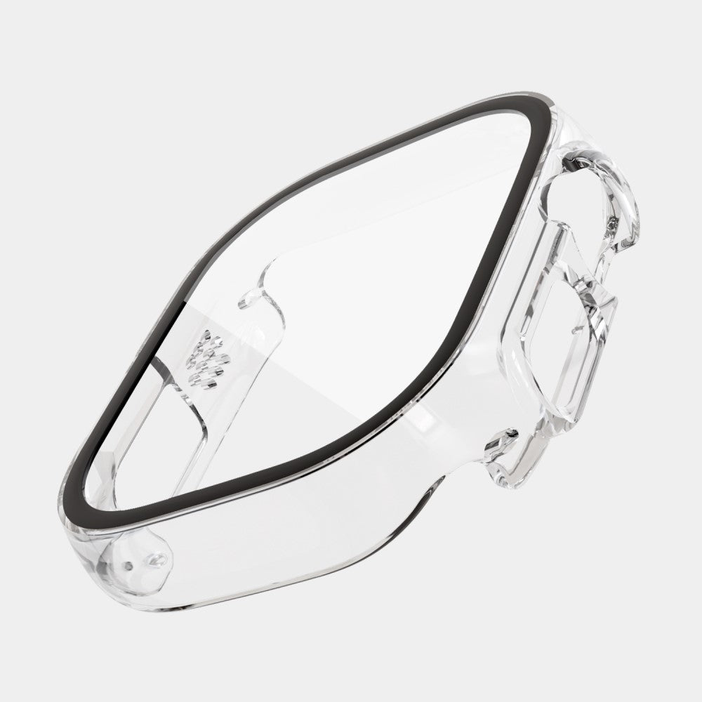 Mega Flot Apple Watch Ultra Cover med Skærmbeskytter i Plastik og Hærdet Glas - Gennemsigtig#serie_4