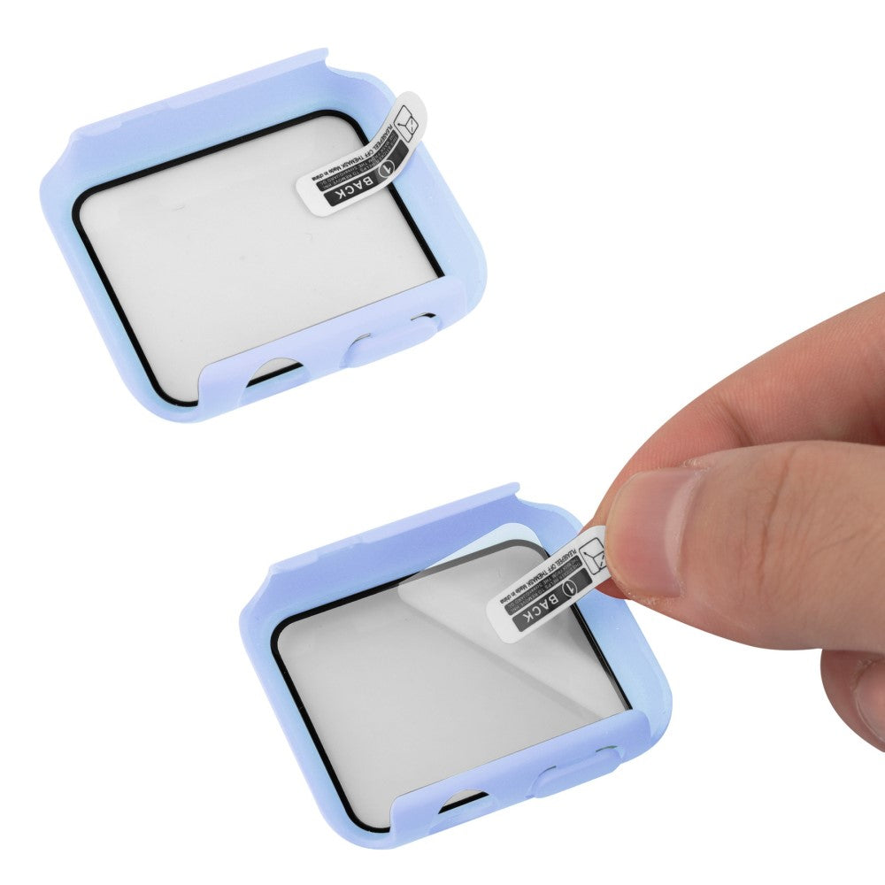 Apple Watch Ultra Plastik Rem med Cover og Hærdet Glas - Lilla#serie_10