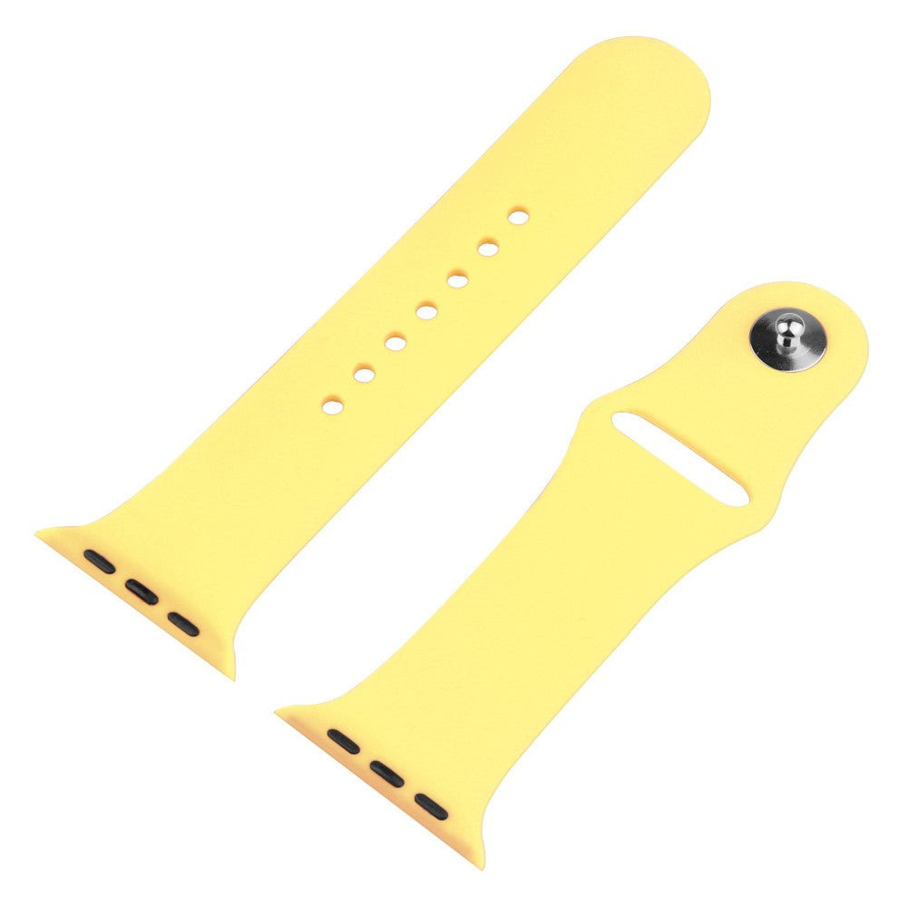 Apple Watch Ultra Plastik Rem med Cover og Hærdet Glas - Gul#serie_12