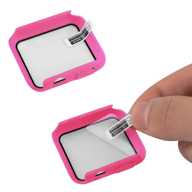 Apple Watch Ultra Plastik Rem med Cover og Hærdet Glas - Pink#serie_14