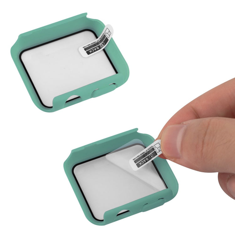 Apple Watch Ultra Plastik Rem med Cover og Hærdet Glas - Grøn#serie_15