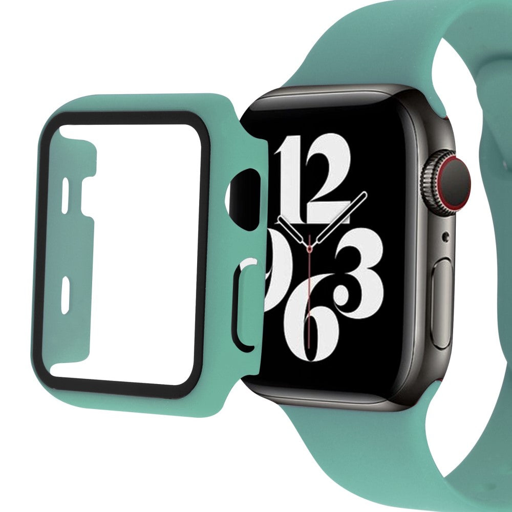 Apple Watch Ultra Plastik Rem med Cover og Hærdet Glas - Grøn#serie_15