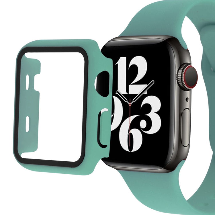 Apple Watch Ultra Plastik Rem med Cover og Hærdet Glas - Grøn#serie_15