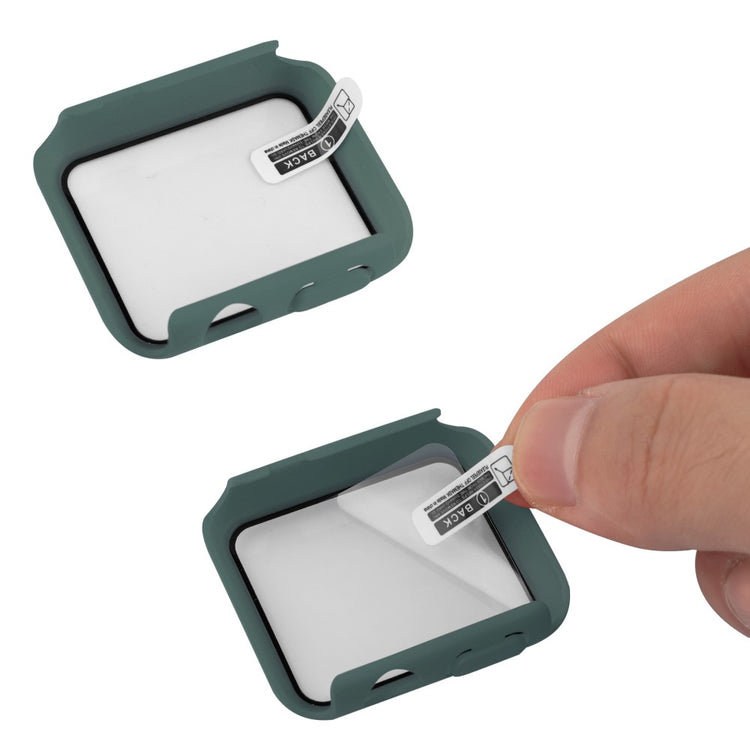Apple Watch Ultra Plastik Rem med Cover og Hærdet Glas - Grøn#serie_2