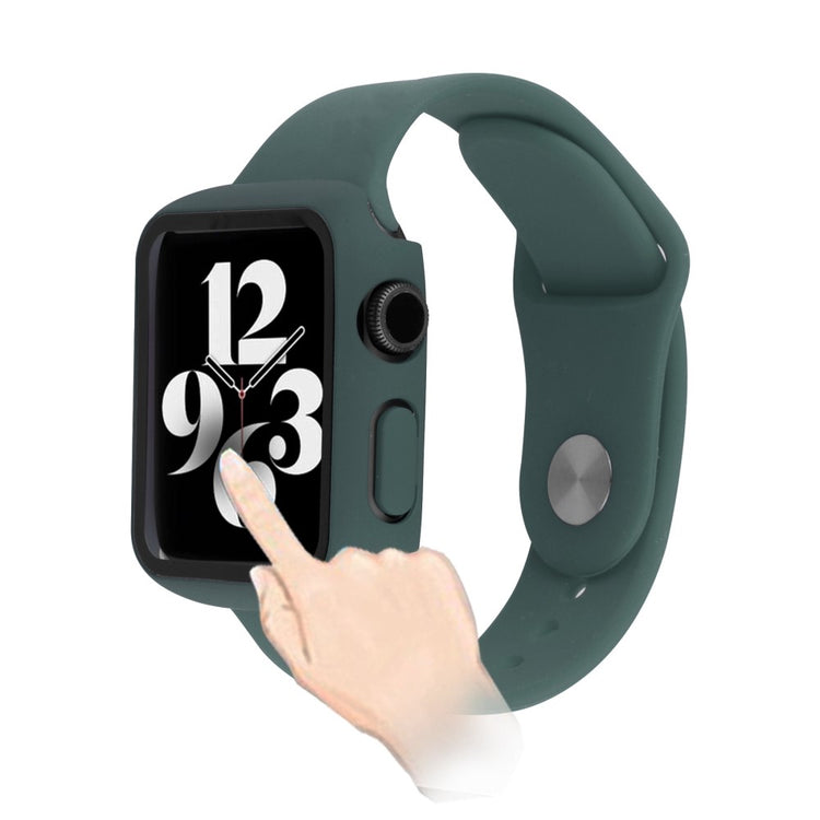 Apple Watch Ultra Plastik Rem med Cover og Hærdet Glas - Grøn#serie_2
