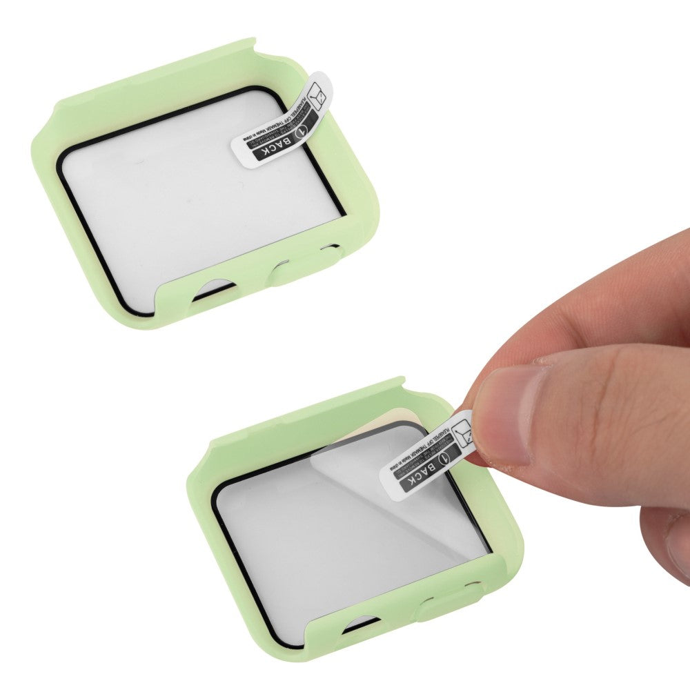 Apple Watch Ultra Plastik Rem med Cover og Hærdet Glas - Grøn#serie_5