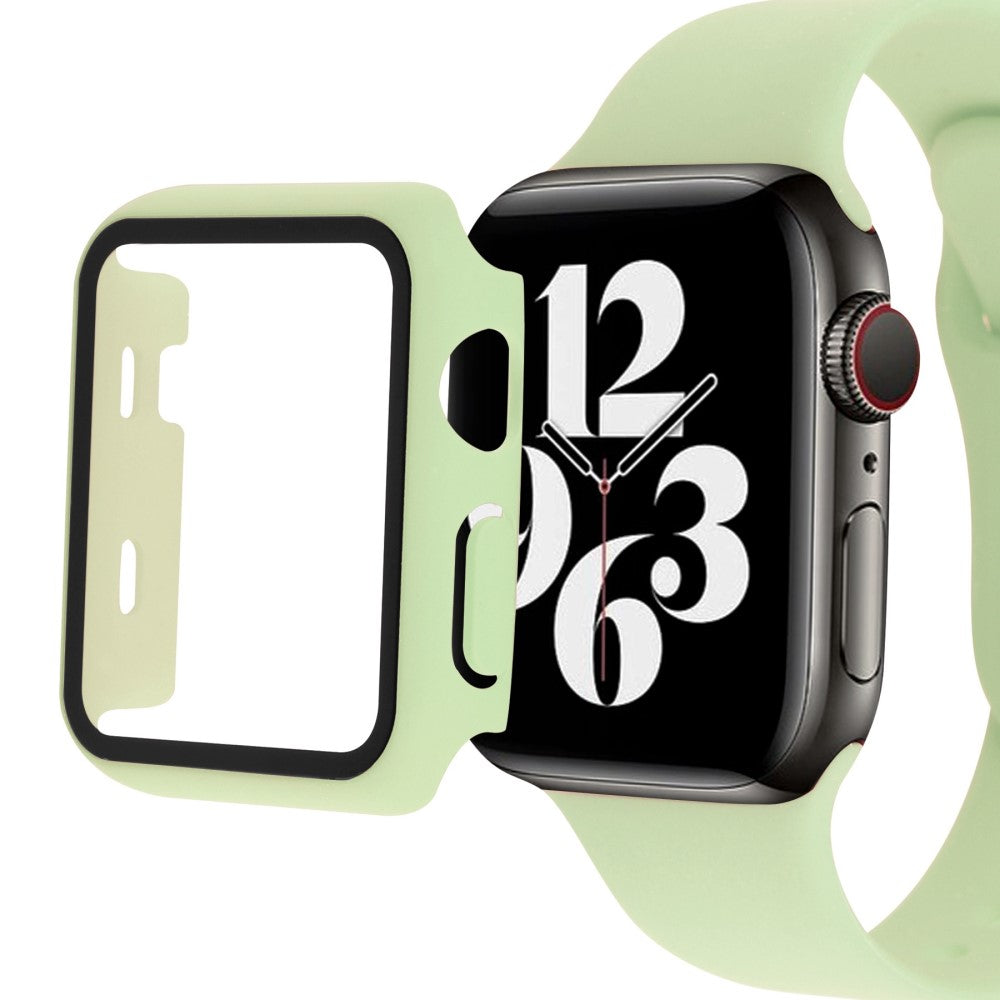 Apple Watch Ultra Plastik Rem med Cover og Hærdet Glas - Grøn#serie_5