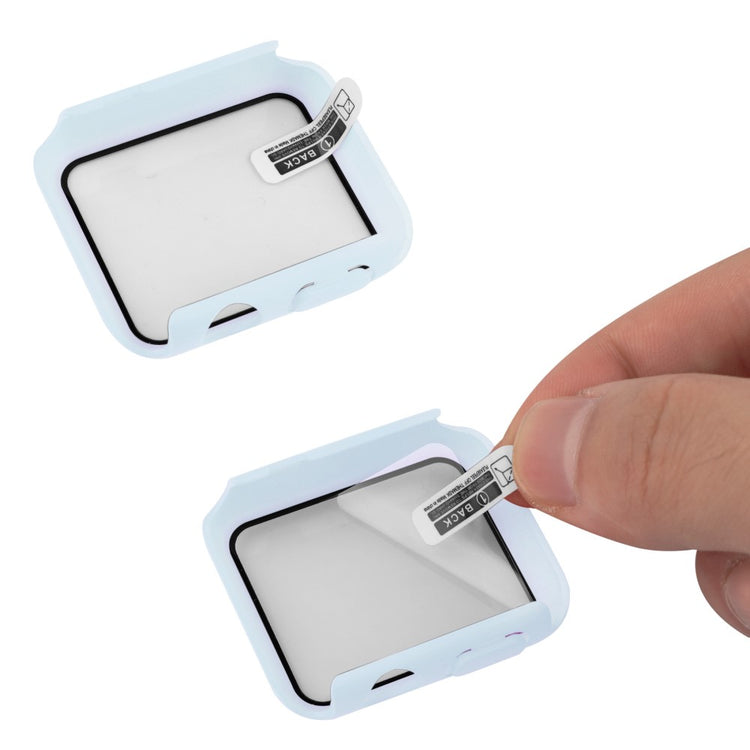Apple Watch Ultra Plastik Rem med Cover og Hærdet Glas - Blå#serie_6