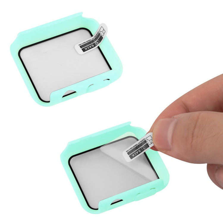 Apple Watch Ultra Plastik Rem med Cover og Hærdet Glas - Grøn#serie_8