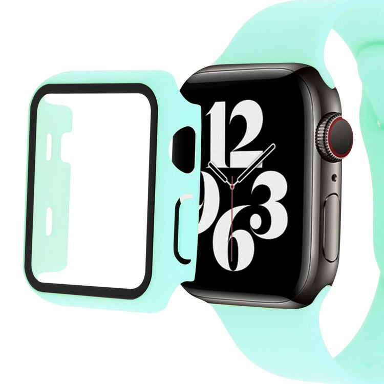 Apple Watch Ultra Plastik Rem med Cover og Hærdet Glas - Grøn#serie_8