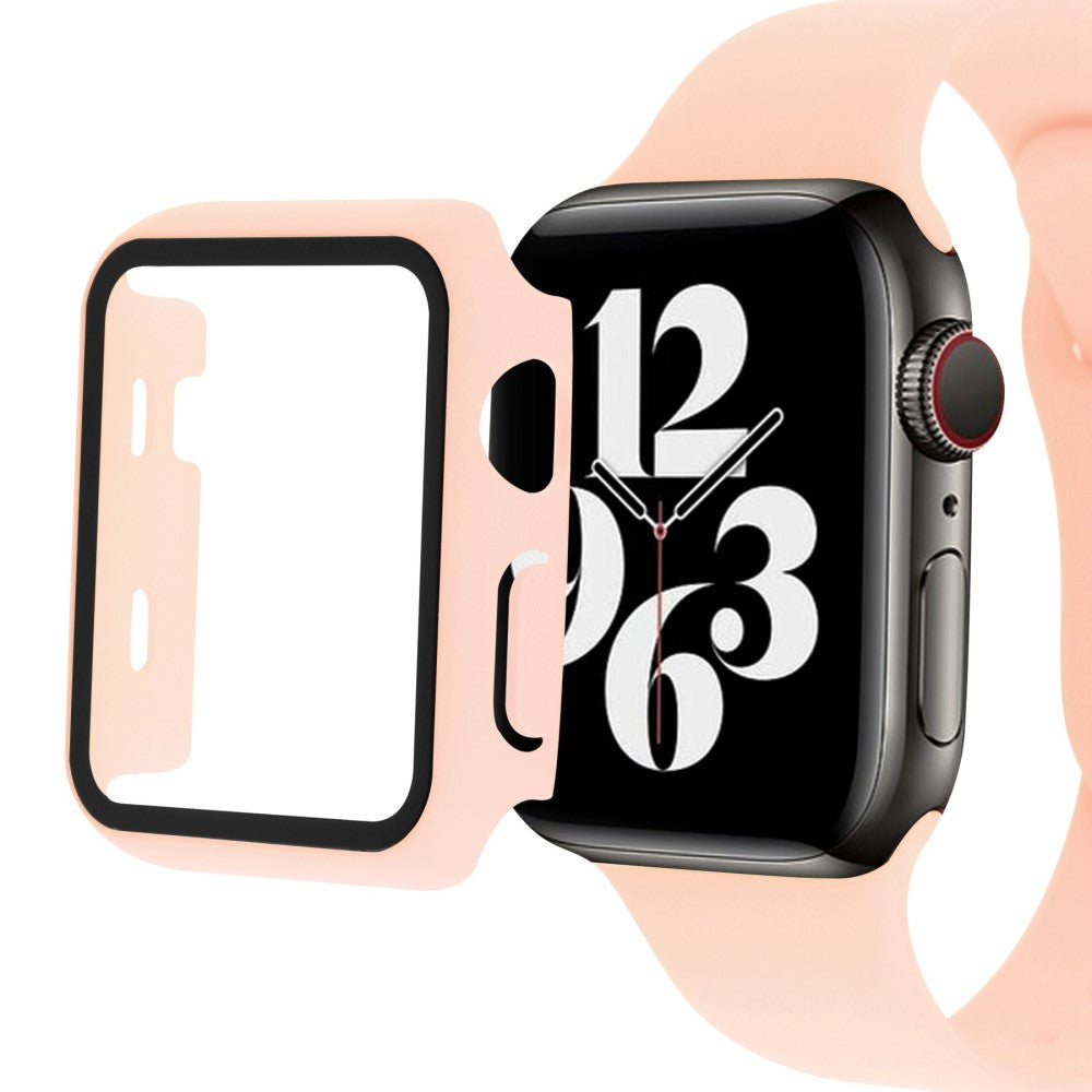 Apple Watch Ultra Plastik Rem med Cover og Hærdet Glas - Pink#serie_9
