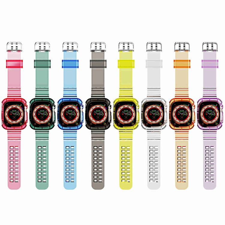 Helt vildt elegant Apple Watch Ultra Silikone Rem - Lilla#serie_7