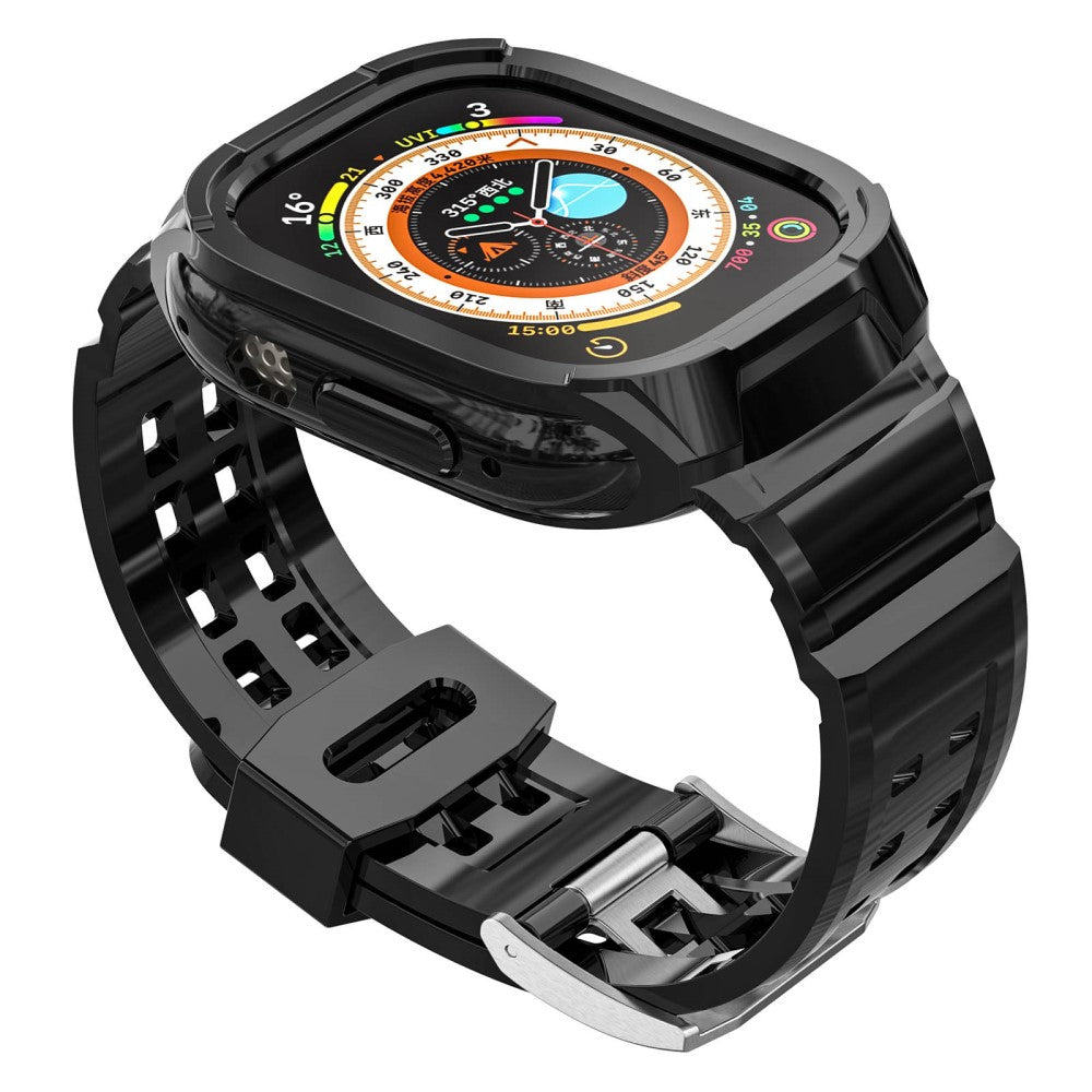 Super sejt Apple Watch Ultra Silikone Rem - Sort#serie_1