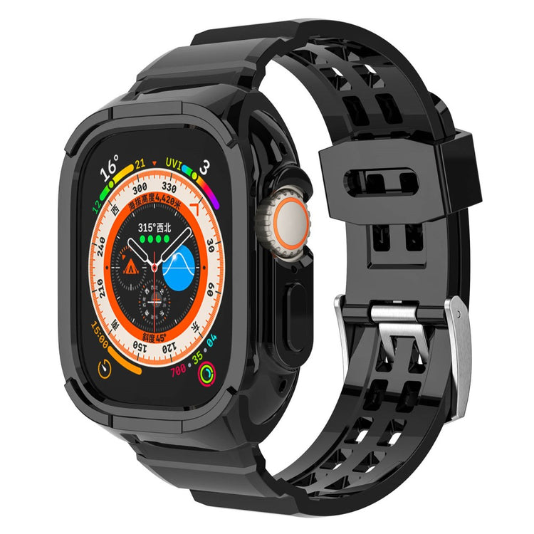 Super sejt Apple Watch Ultra Silikone Rem - Sort#serie_1