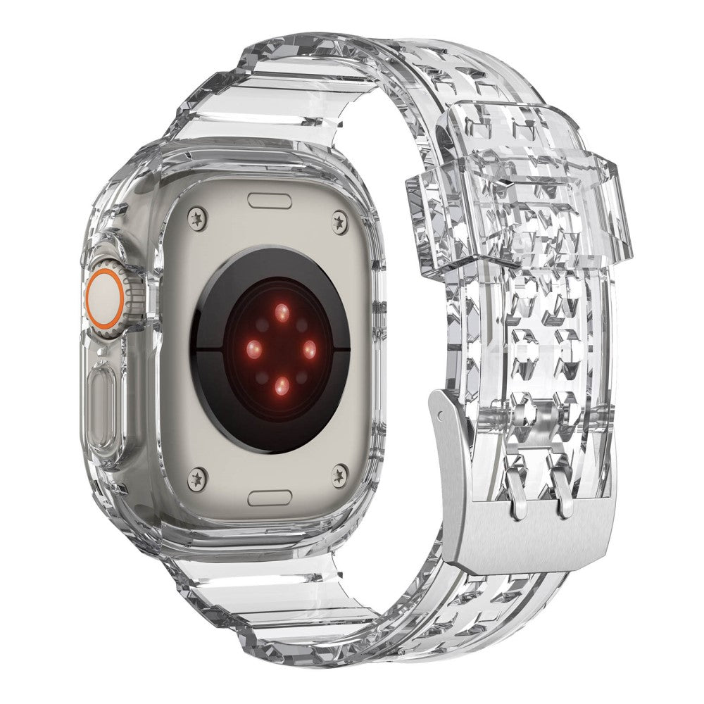 Super sejt Apple Watch Ultra Silikone Rem - Gennemsigtig#serie_3