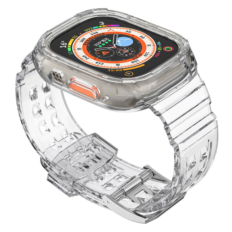 Super sejt Apple Watch Ultra Silikone Rem - Gennemsigtig#serie_3