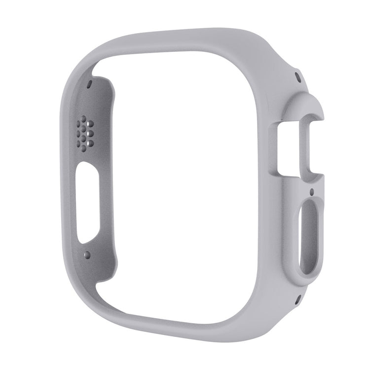 Apple Watch Ultra Plastik Cover med Skærmbeskytter - Sølv#serie_4