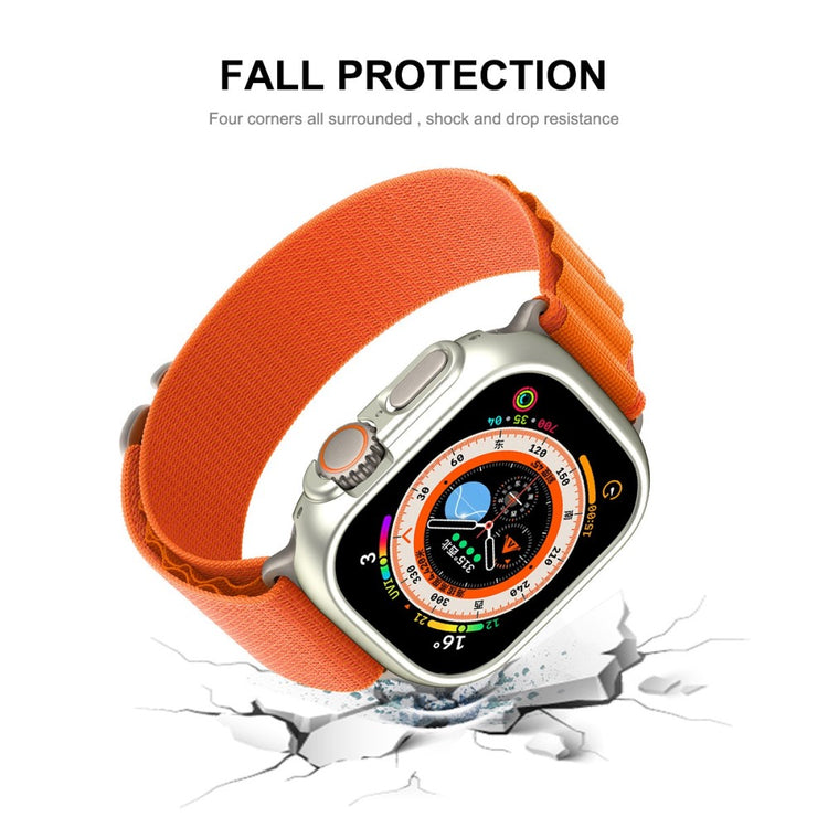 Apple Watch Ultra Plastik Cover med Skærmbeskytter - Blå#serie_8