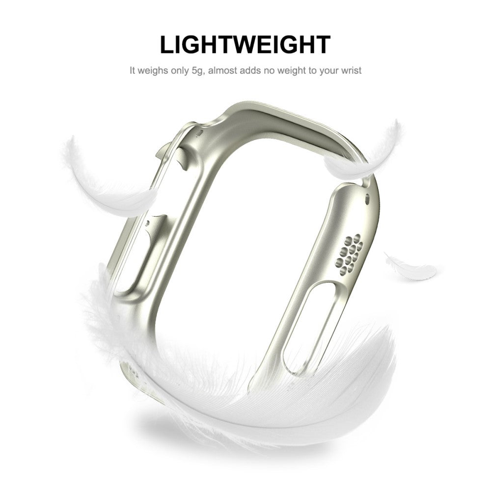Apple Watch Ultra Plastik Cover med Skærmbeskytter - Blå#serie_8
