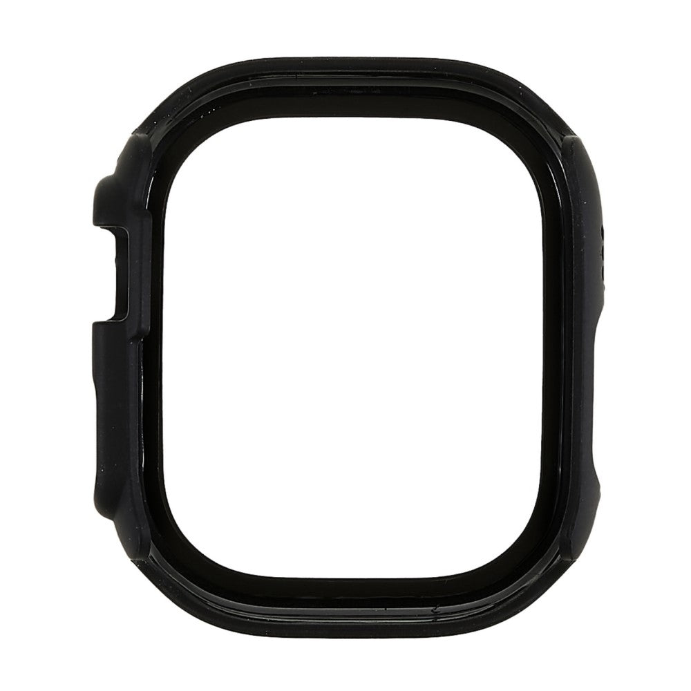 Vildt Godt Apple Watch Ultra Cover med Skærmbeskytter i Plastik og Hærdet Glas - Sort#serie_1