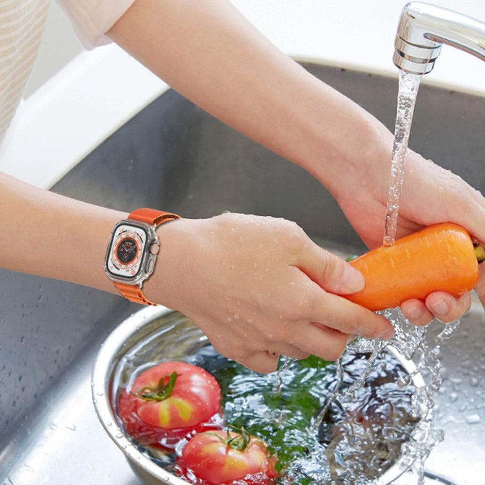 Rigtigt Fed Apple Watch Ultra Plastik Cover - Gennemsigtig#serie_1
