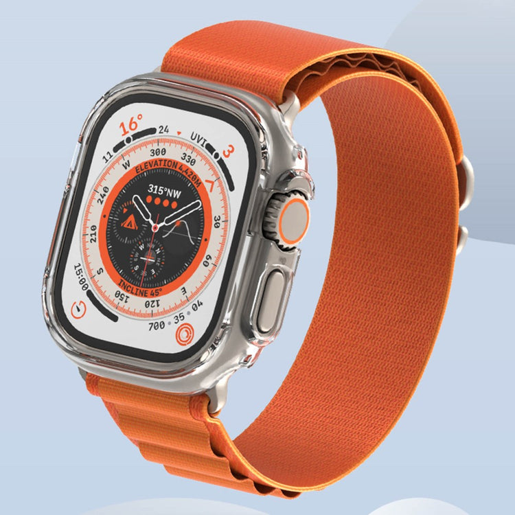 Rigtigt Fed Apple Watch Ultra Plastik Cover - Sølv#serie_2