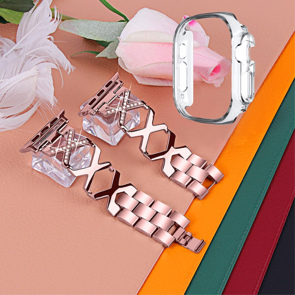 Apple Watch Ultra Metal Rem med Cover - Pink#serie_3